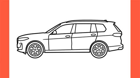 how to draw a bmw x7